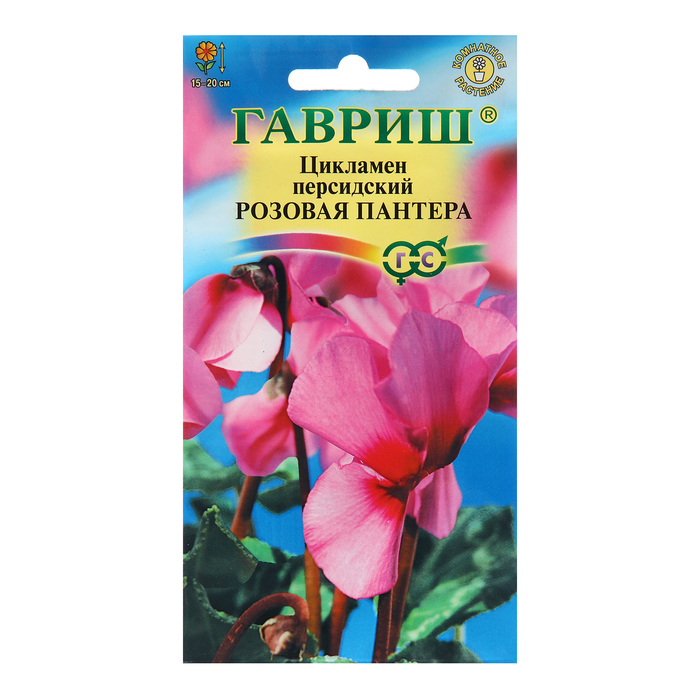 Семена цветов Цикламен Розовая пантера, персидский, 3 шт.