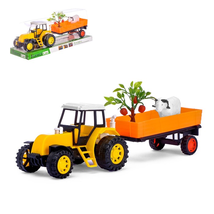 Трактор инерционный "Фермер", цвета МИКС