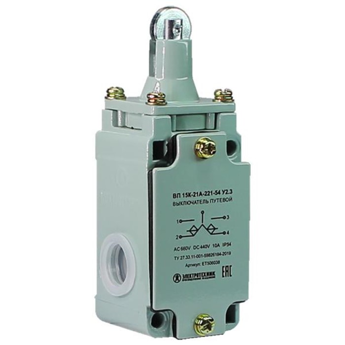 

Выключатель конечн. ВП 15К-21А-221-54 У2.3 Электротехник ET506038