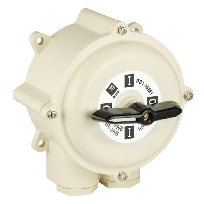 

Выключатель пакетный 1-кл. 40А IP56 ПВ3-40 М1 пл. беж. EKF pv-3-40-4