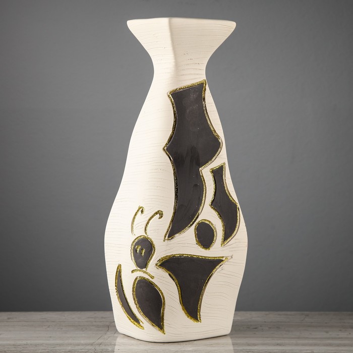 Ваза "Мадра" большая, бабочка, шамот