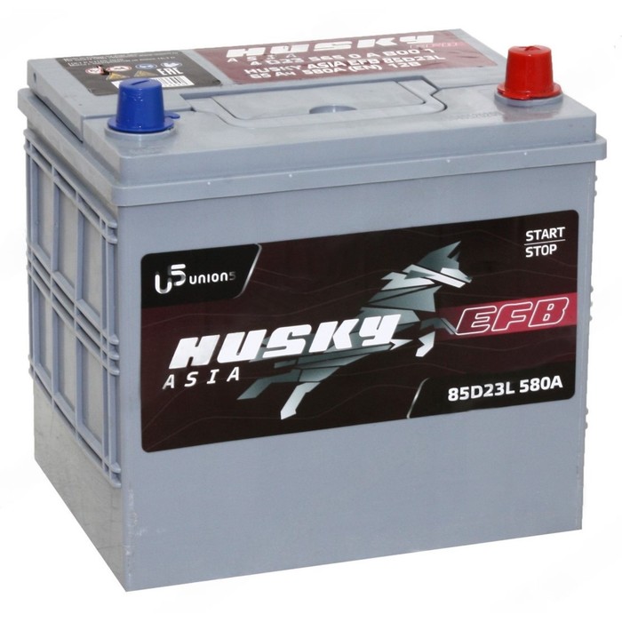Аккумуляторная батарея Husky Asia EFB 65 Ач, 85D23L (Q85), обратная полярность аккумуляторная батарея varta promotive efb 240 ач 740 500 120 обратная полярность