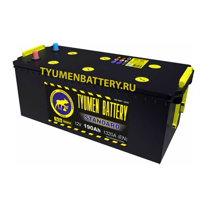 Аккумуляторы тюмень сайт. Батарея аккумуляторная 6ст-190 190ач. Tyumen Battery Standard 190. Аккумулятор Tyumen Battery Standart 6ст-190, 1320а, прям. Болт. Аккумулятор автомобильный 6ст-190 прямая полярность Tyumen Battery Standard.