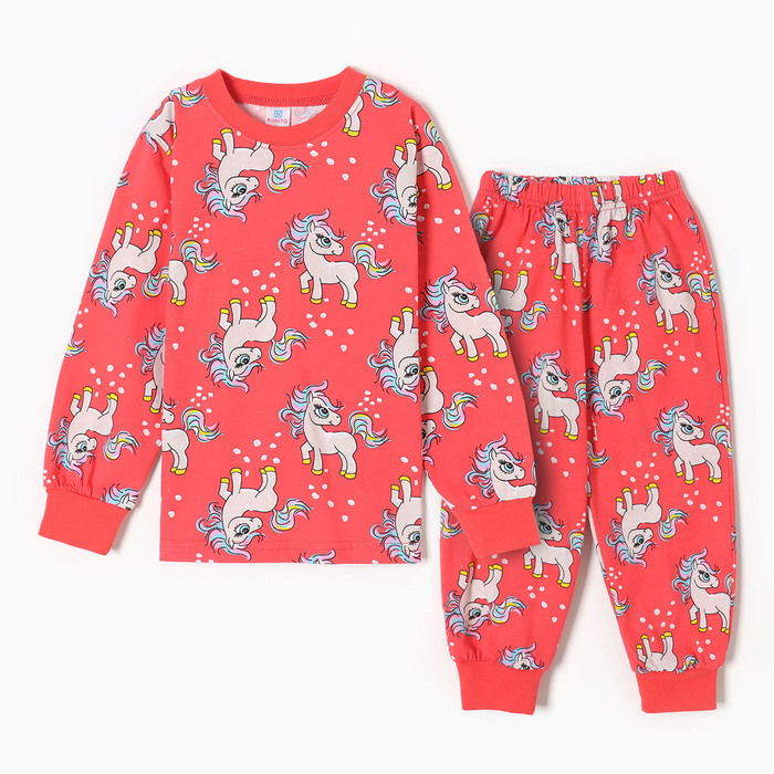 Пижама для девочек, цвет малиновый, рост 92 см джемпер для девочек рост 92 см цвет малиновый