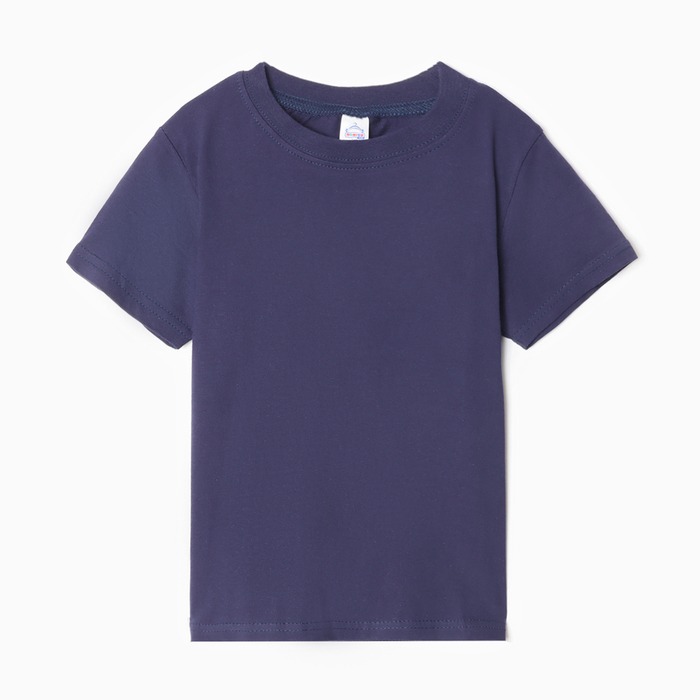 Футболка детская цвет тёмно-синий рост 110 см 225₽