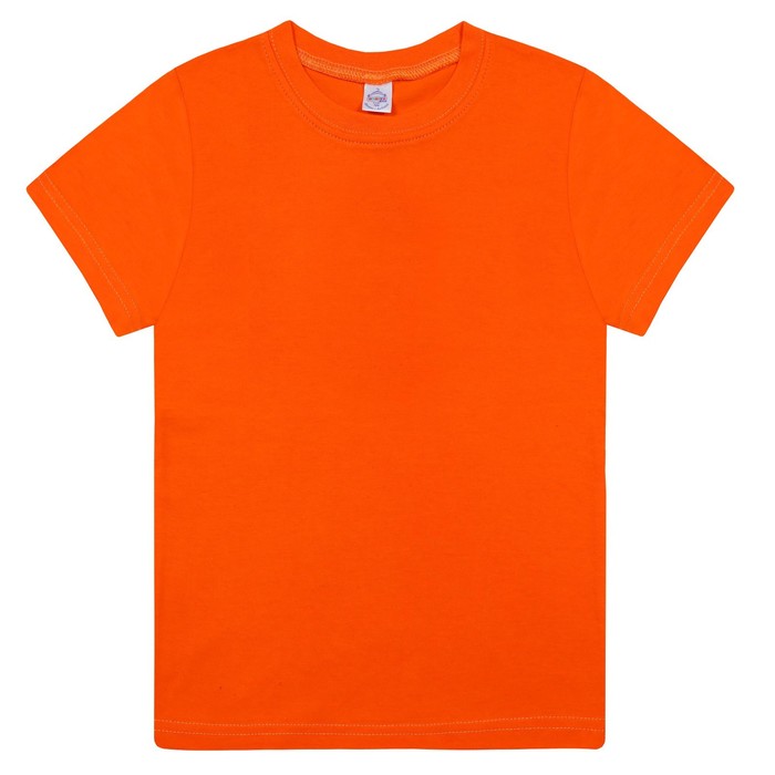 Футболка детская, цвет оранжевый, рост 128 см футболка детская цвет оранжевый рост 128 см