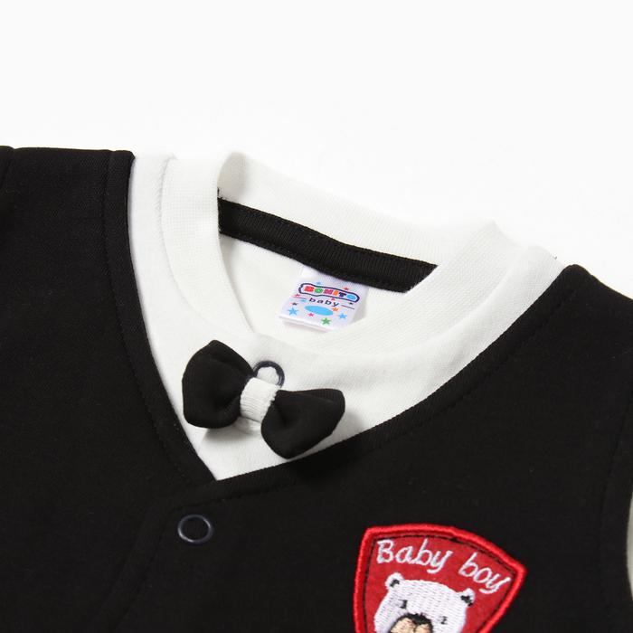 фото Комбинезон детский, цвет чёрный, рост 80 см bonito