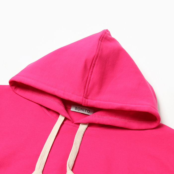 фото Толстовка для девочек начес, цвет фуксия, рост 152 bonito