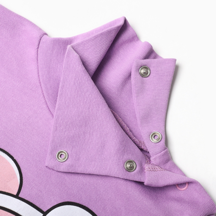 фото Водолазка для девочек, цвет сиреневый, рост 86 см bonito