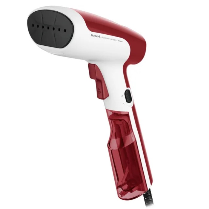

Отпариватель Tefal DT 6132 E0, ручной, 1300 Вт, 70 мл, 20 г/мин, красно-белый