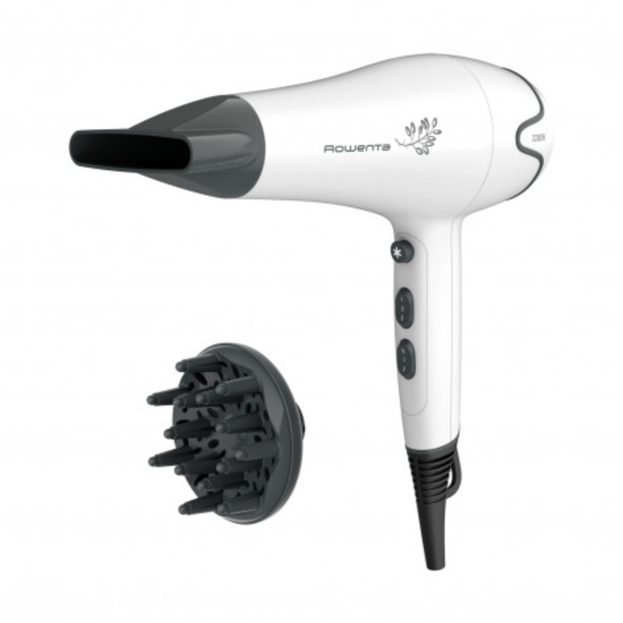 

Фен Rowenta CV5708F0, 2200 Вт, 3 скорости, 2 температурных режима, диффузор, бело-серый