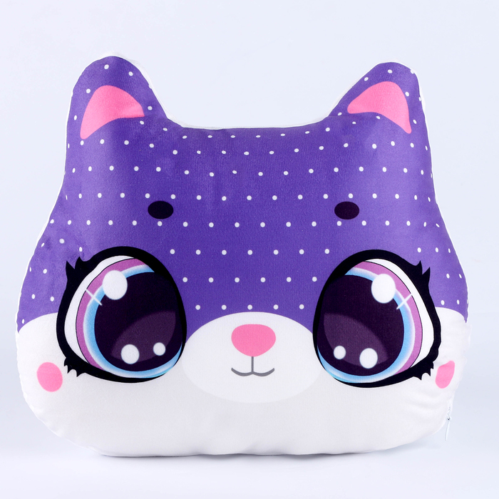 фото Подушка декоративная "котик" pomposhki