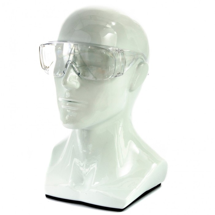 Очки защитные Сибртех 89155, открытого типа, прозрачные, ударопрочный поликарбонат цена и фото