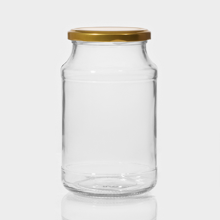 фото Набор стеклянных банок с крышкой для консервации, то-82 мм, 0,9 л, 6 шт