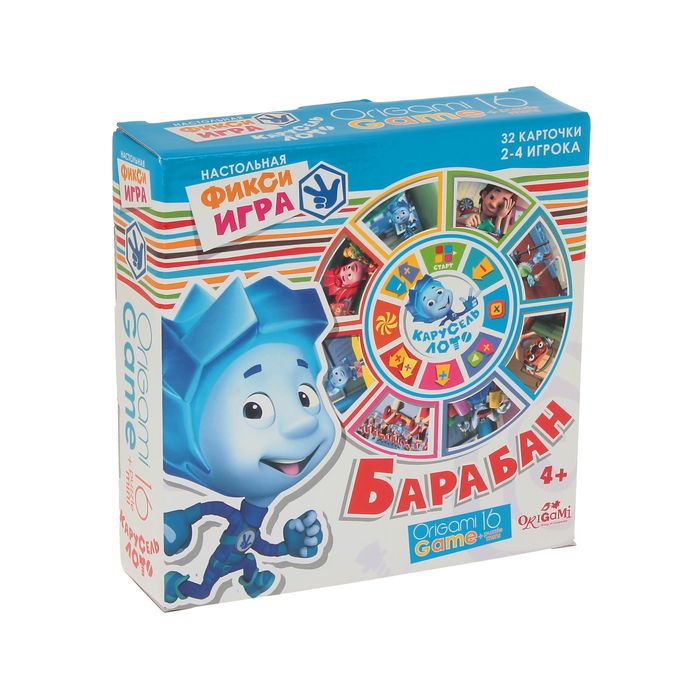 Настольная игра "Фиксики: Барабан" + мини-пазл на 16 элементов