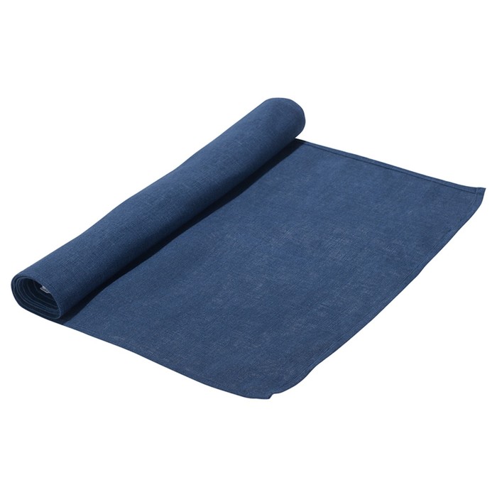 фото Дорожка на стол essential, размер 45х150 см, цвет синий tkano