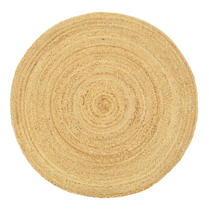 Ковёр из джута круглый базовый Ethnic, размер 120 см