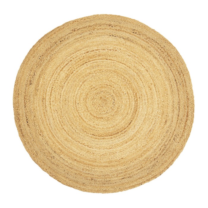 Ковёр из джута круглый базовый Ethnic, размер 90 см ковёр из джута базовый ethnic размер 120х180 см