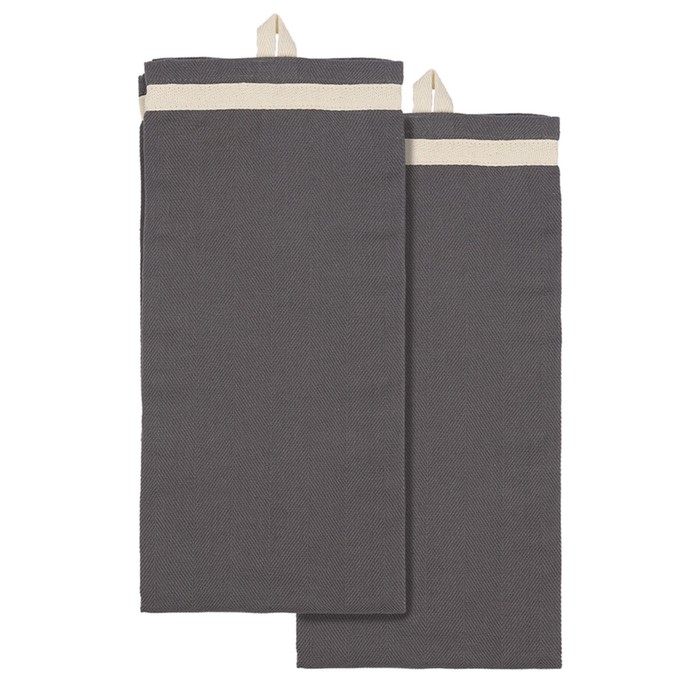 цена Набор полотенец Essential, размер 50х70 см, 2 шт, цвет серый
