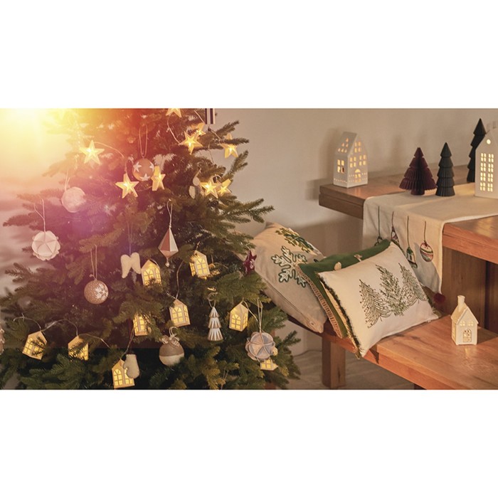 фото Подушка декоративная с аппликацией christmas tree new year essential, размер 30х50см tkano