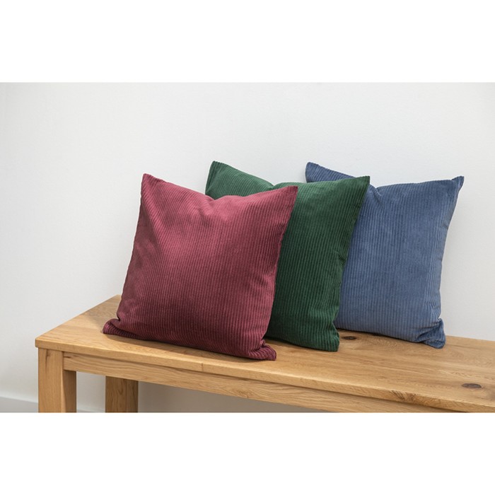 фото Чехол на подушку essential, размер 45х45 см, цвет бордовый tkano