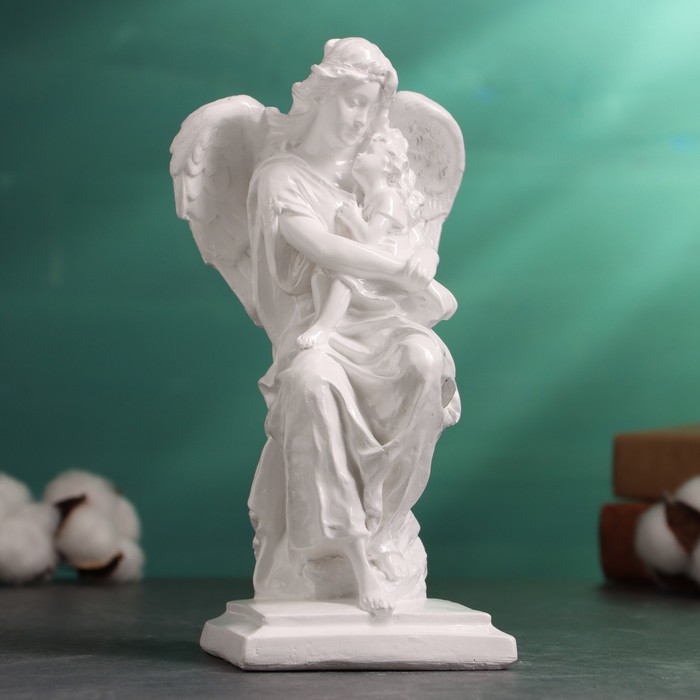 Фигура Ангел с ребенком 21х12см, белая ws 1135 статуэтка девушка ангел с ребенком veronese