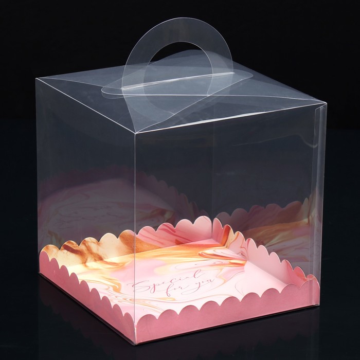 Коробка-сундук, кондитерская упаковка «Розовая гамма», 20 х 20 х 20 см коробка шляпная бархатная розовая 20 х 20 см