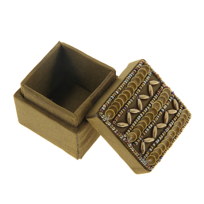 Шкатулка вышивка бисером "Орнамент" набор из 4-х