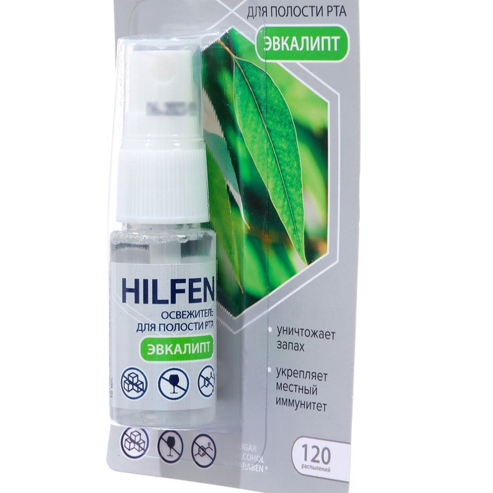 Освежитель для полости рта HILFEN с эвкалиптом, 15 мл