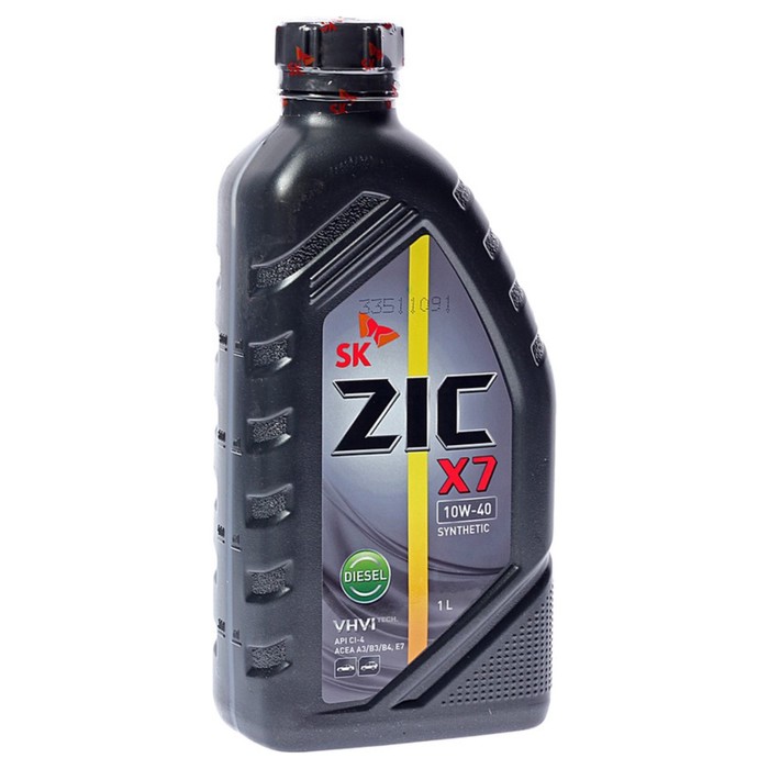 фото Масло моторное zic x7 diesel 10w-40, api ci-4 / sl, синтетическое, 1 л