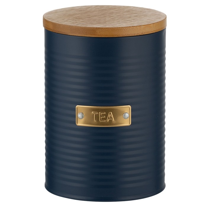 Банка для чая Typhoon Otto, 1.4 л, цвет синий ёмкость для хранения чая otto черная 1 4 л