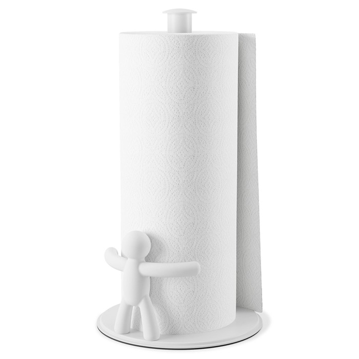 Держатель для бумажных полотенец Umbra Buddy, цвет белый посуда и инвентарь umbra держатель для бумажных полотенец настенный cappa