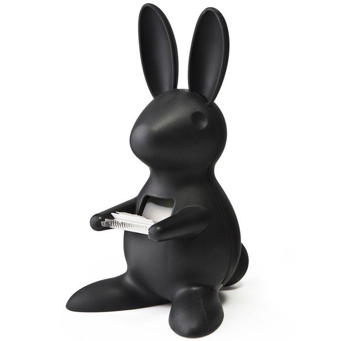 

Диспенсер для скотча Qualy Bunny, цвет чёрный