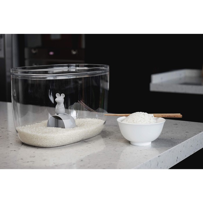 

Контейнер с мерной ложкой Qualy Lucky mouse, 7 л