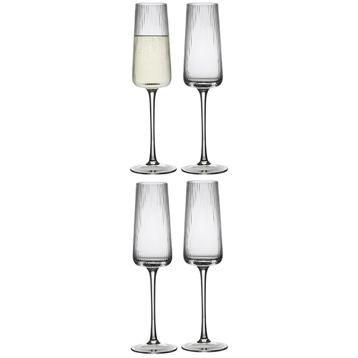 Набор бокалов для шампанского Liberty Jones Celebrate, 240 мл, 4 шт набор бокалов liberty jones sheen для шампанского 240 мл 4 шт