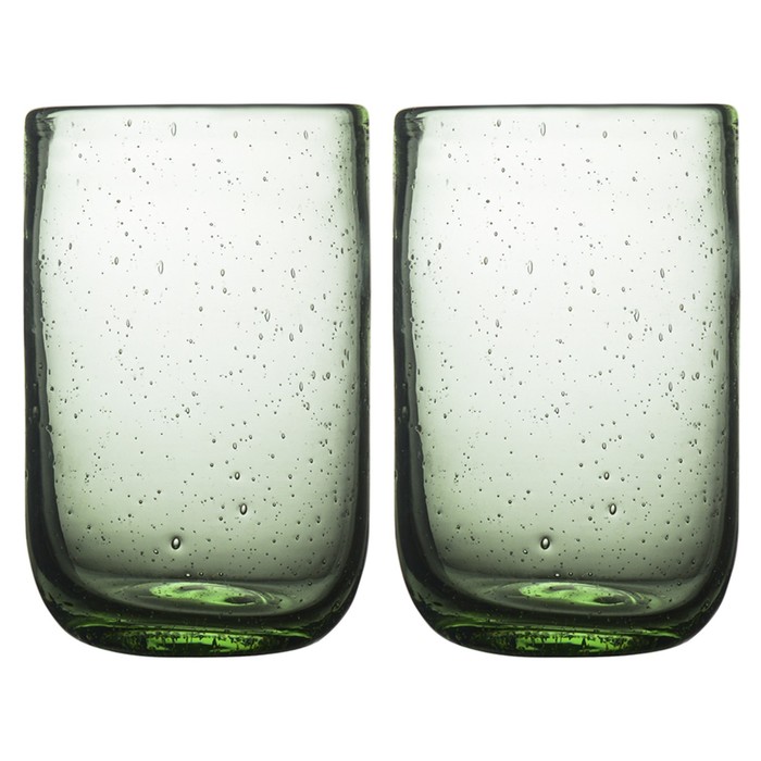Набор стаканов Liberty Jones Flowi, 510 мл, 2 шт, цвет зелёный бокалы liberty jones flowi hm lj fl wgls p410 2