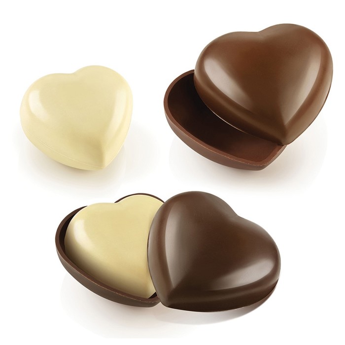 фото Набор форм для шоколада и конфет silikomart secret love, 2 шт