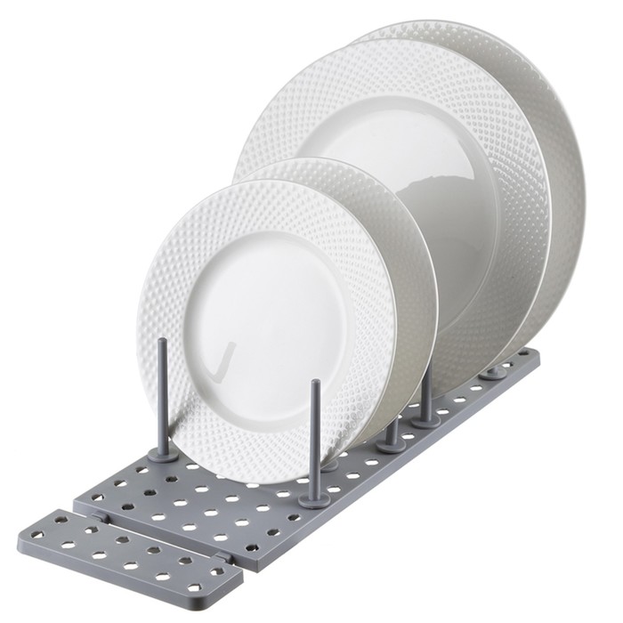 Органайзер для посуды Smart Solutions Aristyd, цвет серый крышка для стеклянного контейнера smart solutions круглая цвет светло серый