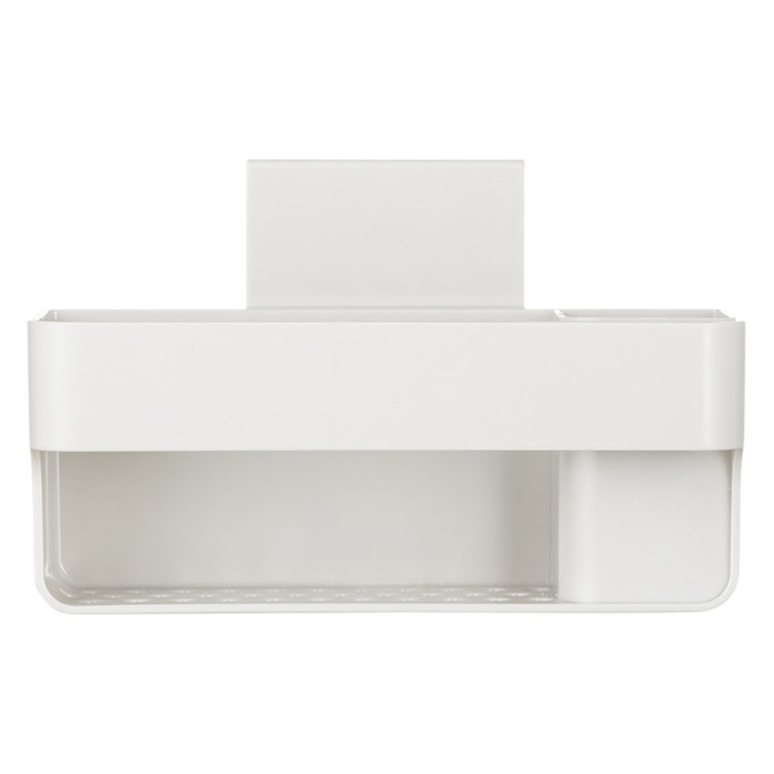 фото Органайзер для раковины подвесной smart solutions ronja, 15.8х10.8х10 см, цвет светло-серый