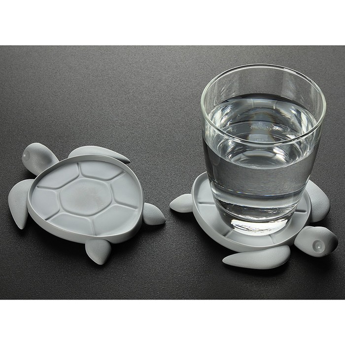 Подставка под стаканы save turtle, серая