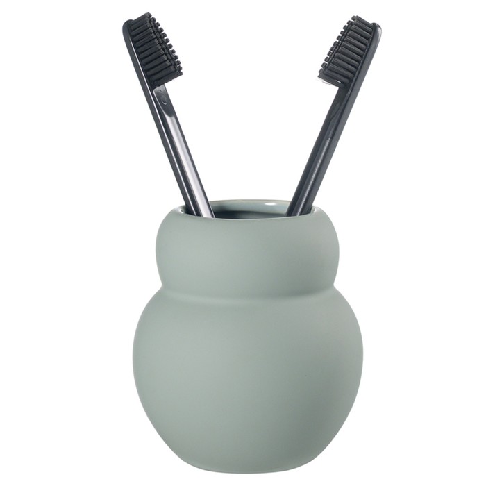 Стакан для зубных щёток Bergenson Bjorn Bath Markl, цвет зелёный стакан creative bath cottage cot60pas для зубных щёток белый