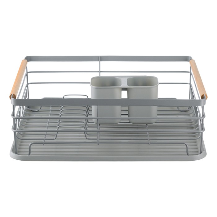 фото Сушилка для посуды smart solutions granli, 43x30.5x14 см, цвет серый