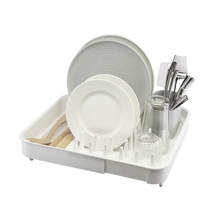 Сушилка для посуды Smart Solutions Jarl, 41.2x11.5x36.5 см, цвет белый сушилка для посуды smart solutions atle ss000013