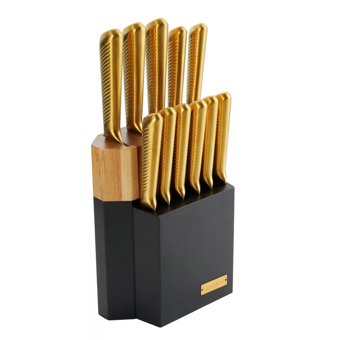 Набор ножей Lenardi, на подставке, 11 предметов набор ножей на деревянной подставке 6 предметов