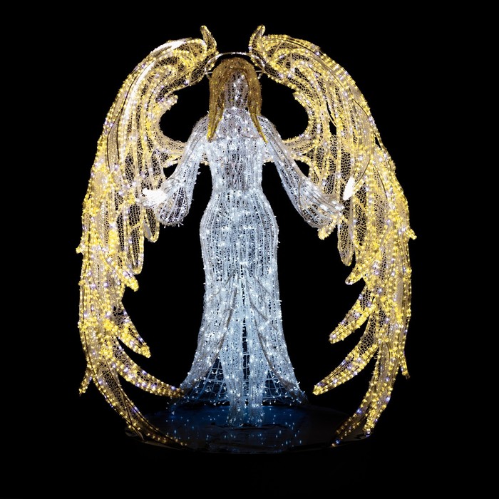 Светодиодная фигура «Ангел», 140 × 180 × 120 см, 300 Вт, 220 В светодиодная фигура ангел 100 × 180 × 100 см 150 вт 220 в