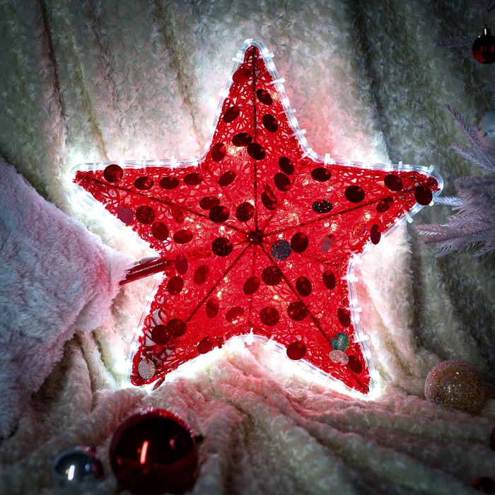 Светодиодная фигура «Звезда», 57 × 80 × 23 см, 20 Вт, 220 В светодиодная фигура звезда 89 × 100 × 35 см 50 вт 220 в