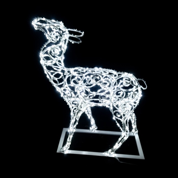 Светодиодная фигура «Олень», 60 × 100 × 40 см, 30 Вт, 220 В светодиодная фигура олень белый 51 × 80 × 30 см 30 вт 220 в