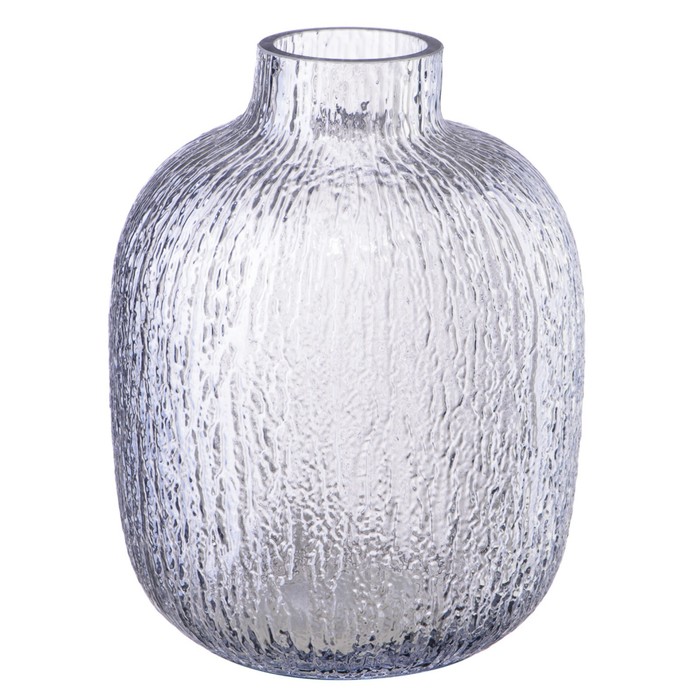 Декоративная ваза из цветного стекла, 170×170×230 мм, цвет голубой декоративная ваза из дымчатого стекла 170×170×310 мм цвет серый