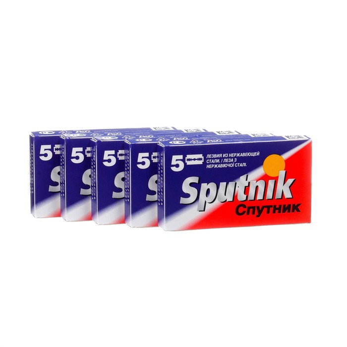 

Сменные лезвия для безопасных бритв Sputnik, 5 наборов по 5 шт