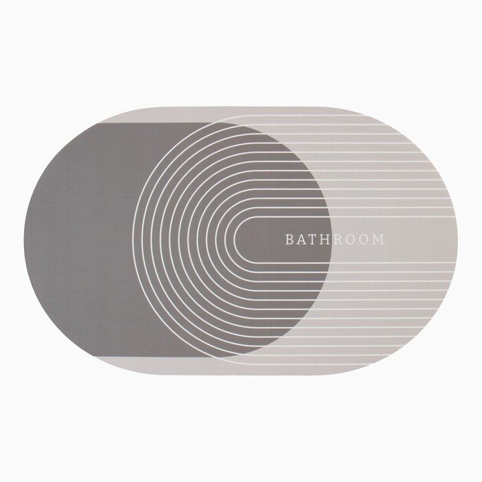 фото Коврик для ванной этель "bathroom", 48х78 см